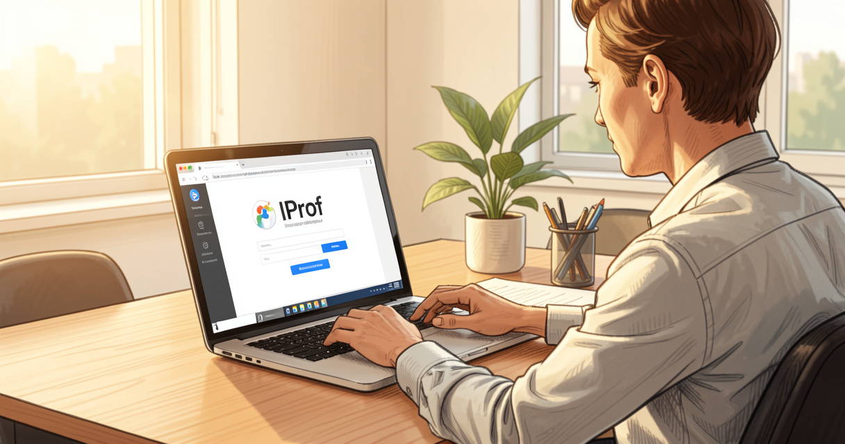 Connexion à IProf Académie de Créteil sur ordinateur avec URL officielle