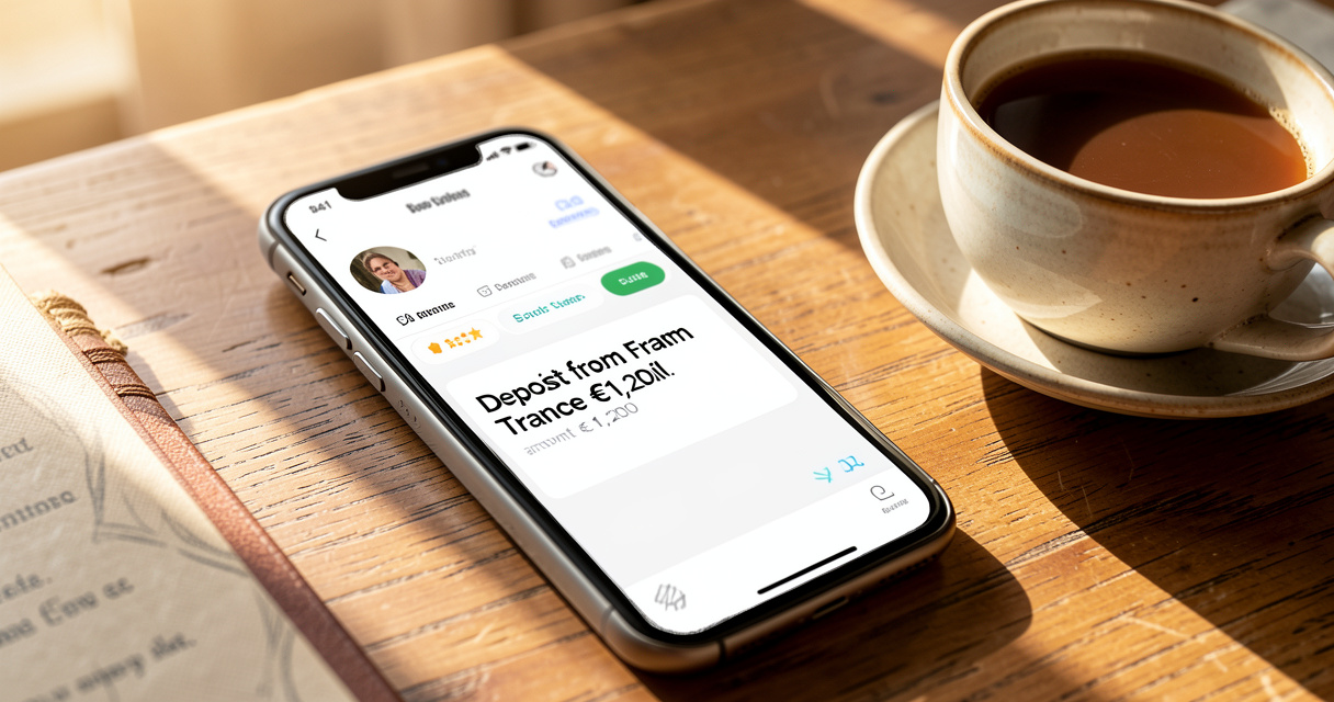 Capture d'écran de notification de virement France Travail sur application bancaire le matin.