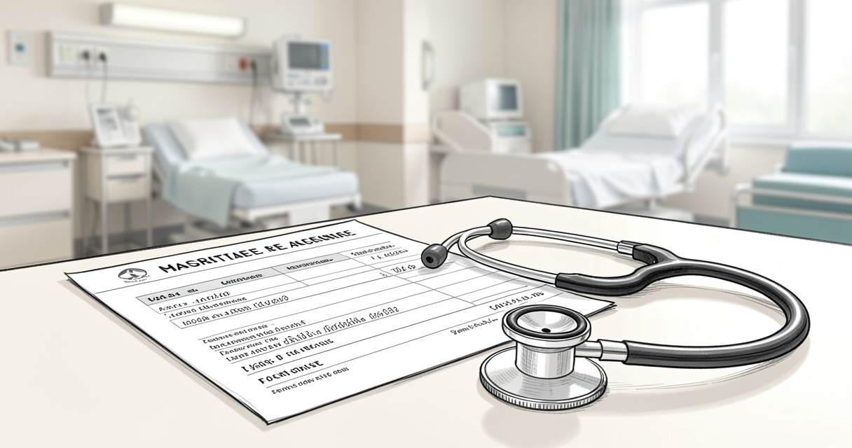 Fiche de paie et stéthoscope, salaire sage-femme hôpital public