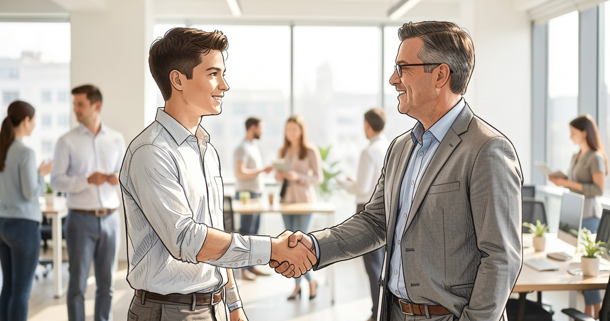 Conseiller CFA validant un changement d'entreprise en alternance